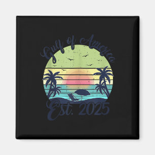 Retro Bukt of US America 2025 American Flagga Bukt Magnet