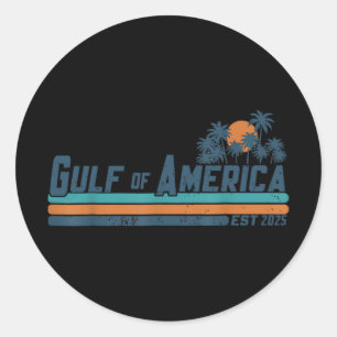 Retro Bukt of US America 2025 American Flagga Bukt Runt Klistermärke