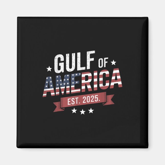 Retro Bukt of US America 2025 American Flagga Mexi Magnet (Framsidan)