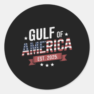 Retro Bukt of US America 2025 American Flagga Mexi Runt Klistermärke