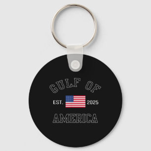 Retro Bukt of US America Est 2025 American Flagga Nyckelring