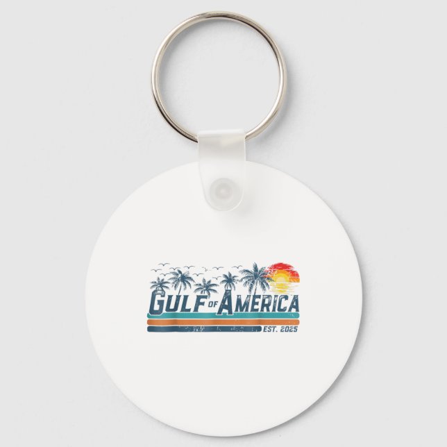 Retro Bukt of US America Est 2025 Bukt Mexiko Nyckelring (Framsida)