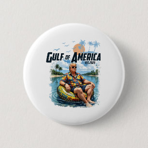 Retro Bukt of USA Amerika 2025 Amerikanska Flagga Knapp