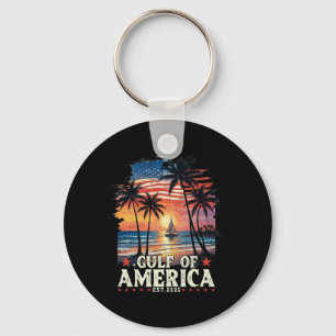 Retro Bukt of USA Amerika 2025 Amerikanska Flagga Nyckelring
