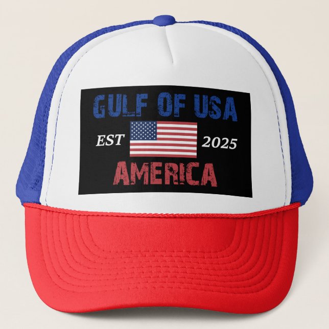 Retro Bukt of USA Amerika Est 2025 American Flagga Keps (Framsida)