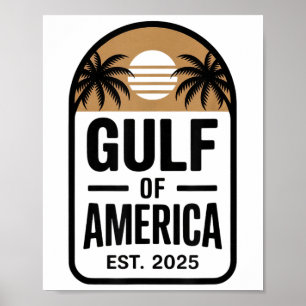 Retro Bukt of USA Amerika Est 2025 Bukt Mexiko Poster