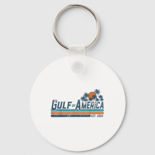 Retro Bukt of USA Amerika Est 2025 Bukt of Mexico Nyckelring