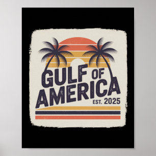 Retro Bukt of USA Amerika Est 2025 Flagga Mexiko Poster