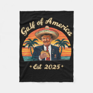 Retro Bukt of USA Est 2025 American Flagga G Fleecefilt
