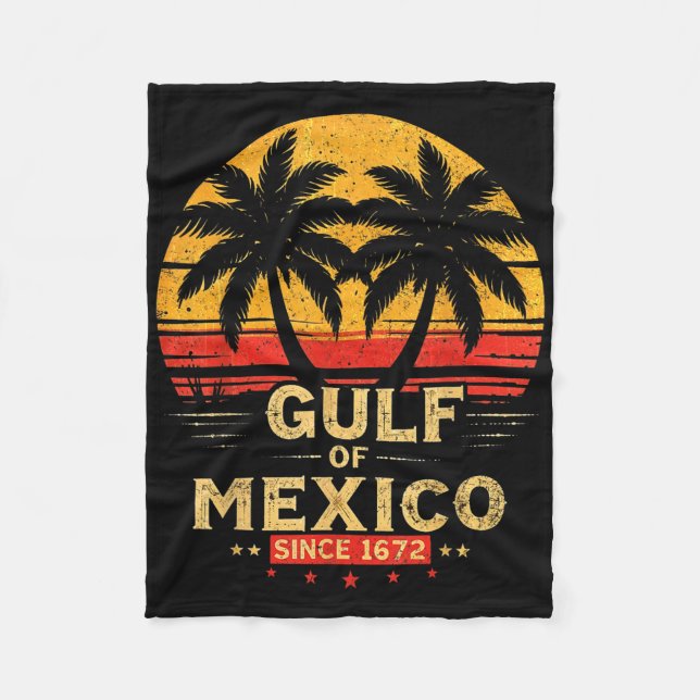 Retro Bukt of USA Est 2025 American Flagga G Fleecefilt (Framsidan)