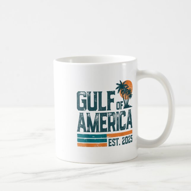 Retro Bukt of USA Est 2025 American Flagga G Kaffemugg (Höger)
