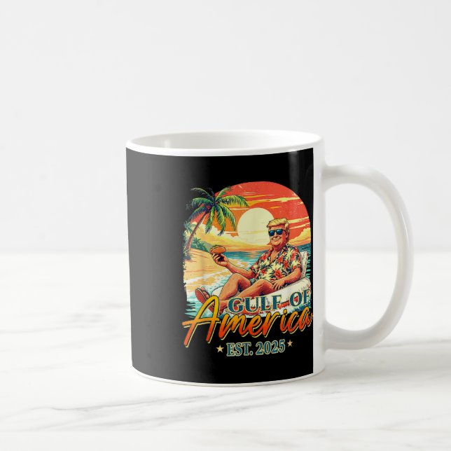 Retro Bukt of USA Est 2025 American Flagga G Kaffemugg (Höger)