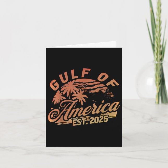 Retro Bukt of USA Est 2025 American Flagga G Kort (Framsida)