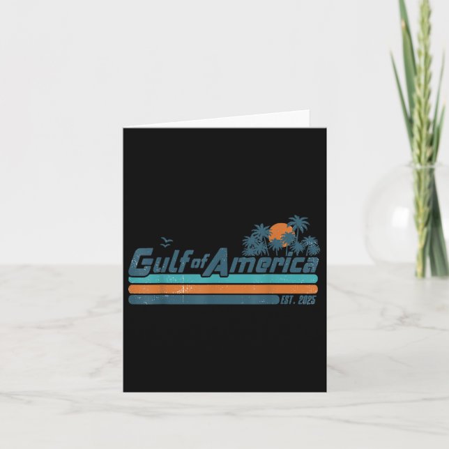 Retro Bukt of USA Est 2025 American Flagga G Kort (Framsida)