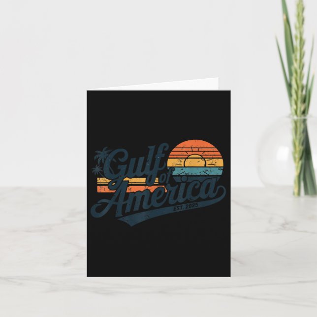 Retro Bukt of USA Est 2025 American Flagga G Kort (Framsida)