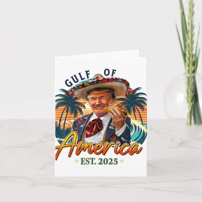 Retro Bukt of USA Est 2025 American Flagga G Kort (Framsida)