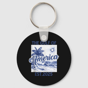 Retro Bukt of USA Est 2025 American Flagga G Nyckelring