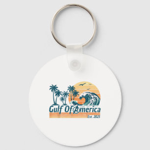 Retro Bukt of USA Est 2025 American Flagga G Nyckelring