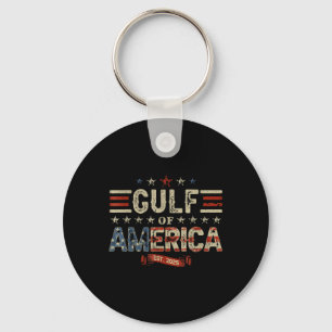Retro Bukt of USA Est 2025 American Flagga G Nyckelring