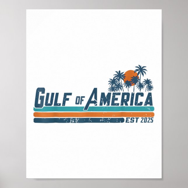 Retro Bukt of USA Est 2025 American Flagga G Poster (Framsidan)