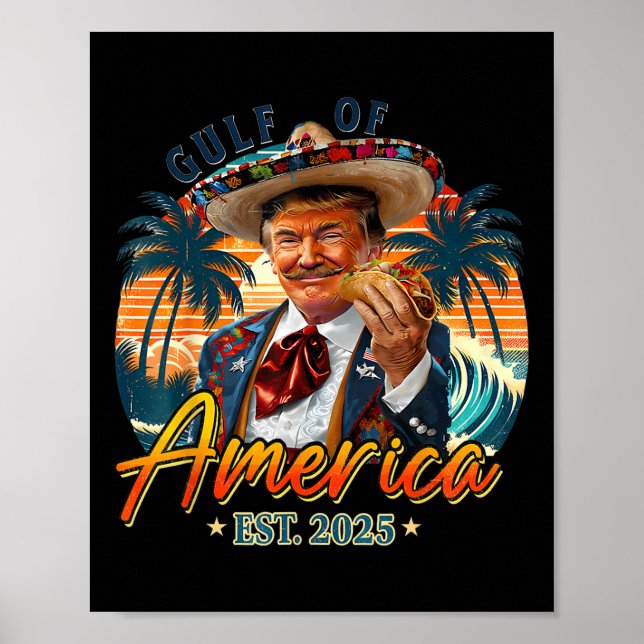 Retro Bukt of USA Est 2025 American Flagga G Poster (Framsidan)