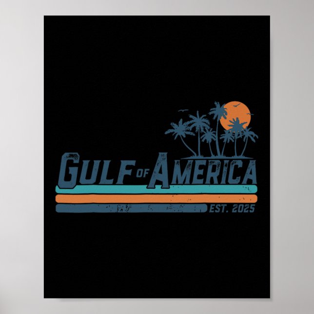 Retro Bukt of USA Est 2025 American Flagga G Poster (Framsidan)