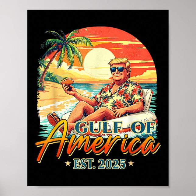 Retro Bukt of USA Est 2025 American Flagga G Poster (Framsidan)