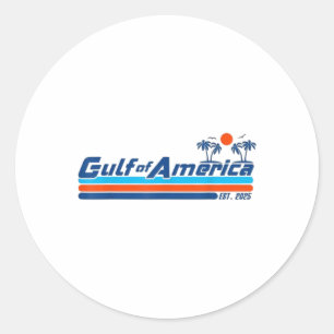 Retro Bukt of USA Est 2025 American Flagga G Runt Klistermärke