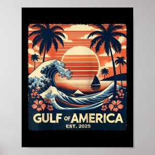 Retro Bukt of USA Est 2025 American Flagga J Poster