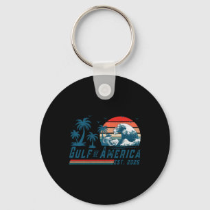 Retro Bukt of USA Est 2025 American Flagga L Nyckelring