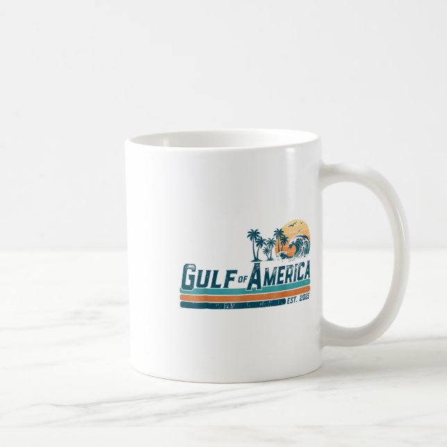 Retro Bukt of USA Est 2025 Kaffemugg (Höger)