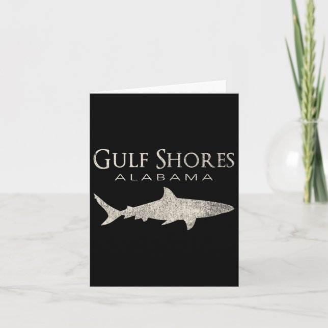 Retro Bukt Shores Al Shark Kort (Framsida)