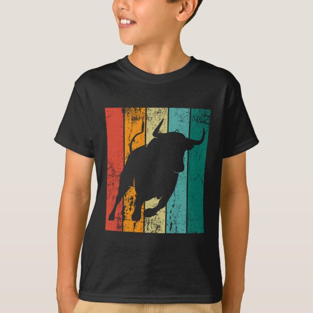 Retro Bull T Shirt (Framsida)