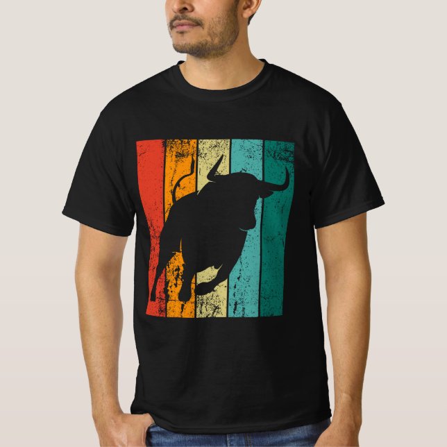 Retro Bull T Shirt (Framsida)