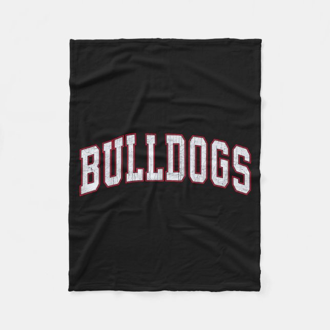 Retro Bulldogs For Men Women Boys Girls Kids  Fleecefilt (Framsidan)