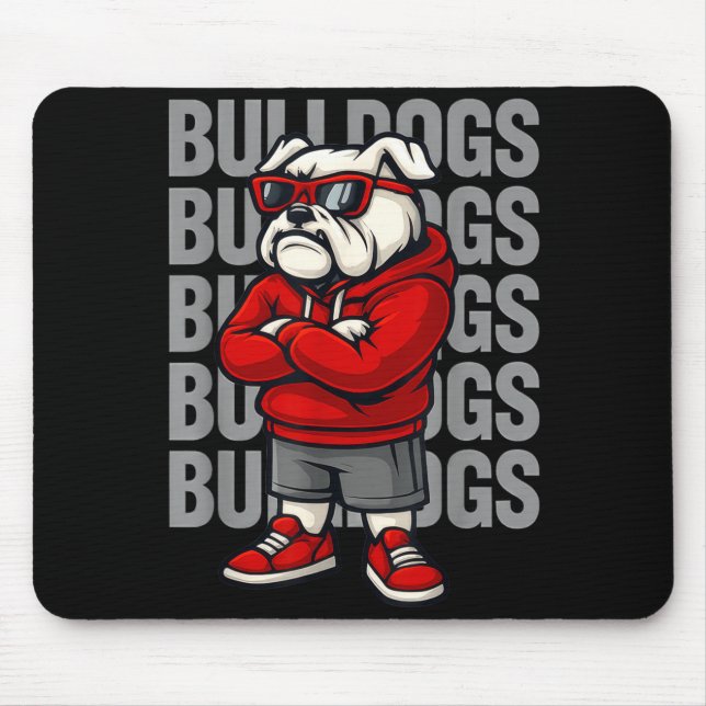 Retro Bulldogs Gift For Men Women Boys Girls Kids  Musmatta (Framsidan)