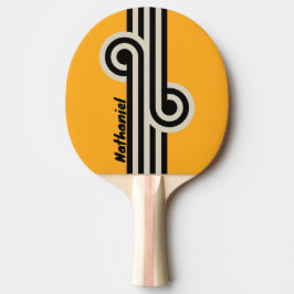Retro Bumblebee Buzz Loop med namn Pingisracket