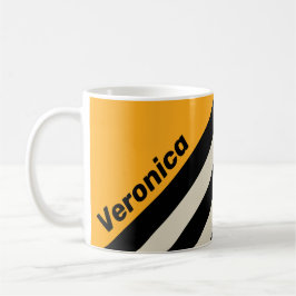 Retro Bumblebee Summerstrimmor med namn Kaffemugg