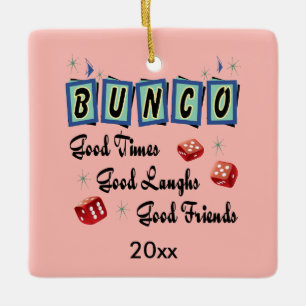 Retro Bunco Julgransprydnad Keramik