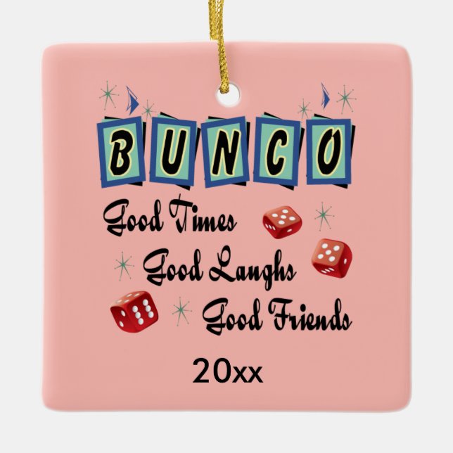 Retro Bunco Julgransprydnad Keramik (Framsida)