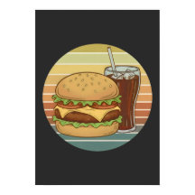 Retro burgare och cola.