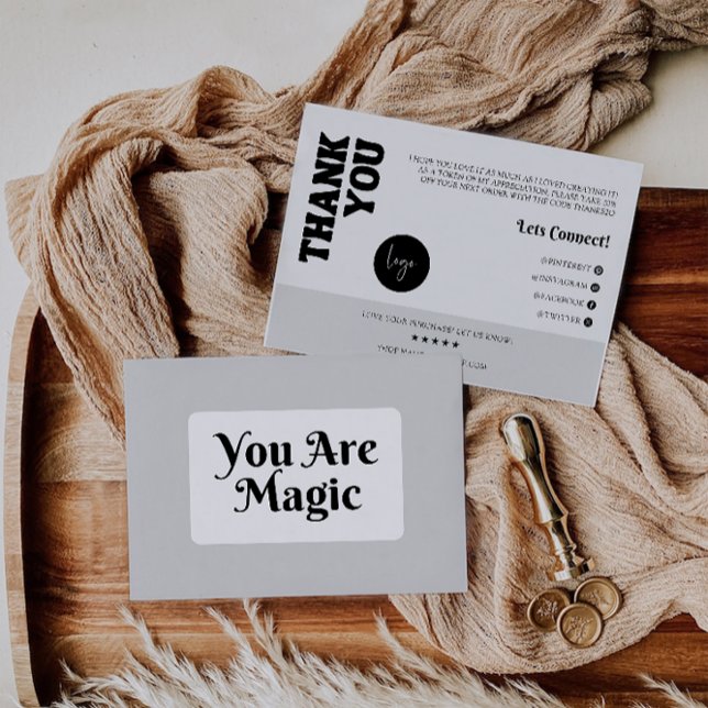 Retro Business - tackkort Tack Kort (Retro Business Thank You Card)