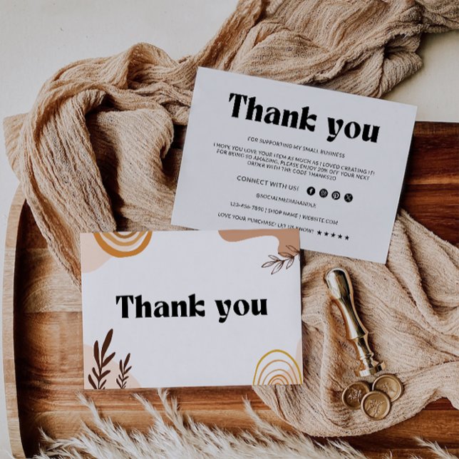 Retro Business - tackkort Tack Kort (Retro Business Thank You Card)