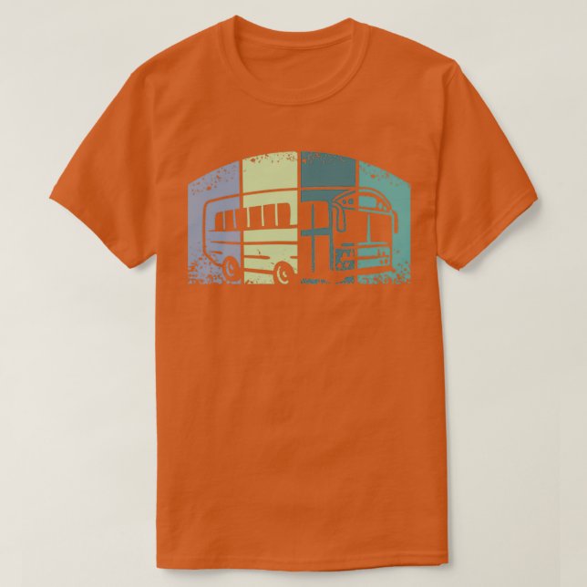 Retro Buss T Shirt (Design framsida)