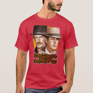 Retro Butch Cassidy och Sundance Kid Tribute T Shirt