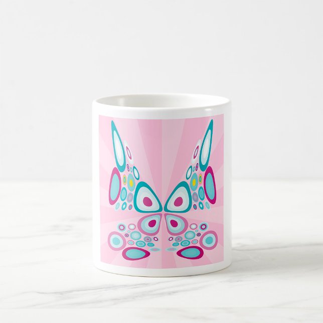 Retro Butterfly Abstrakt-popup Kaffemugg (Skapare uppladdad)
