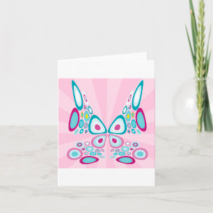 Retro Butterfly Abstrakt-popup Kort