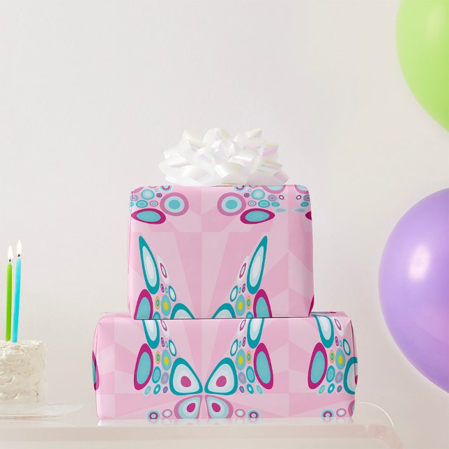 Retro Butterfly Abstrakt-popup Presentpapper (Skapare uppladdad)