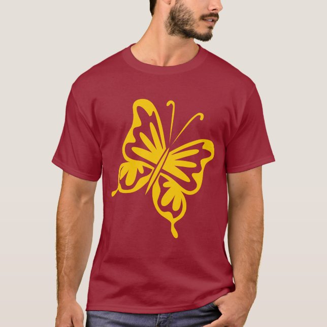 Retro Butterfly - Amber T-shirt (Framsida)