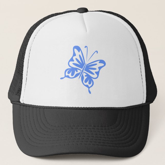 Retro Butterfly - Baby blue Truckerkeps (Framsida)